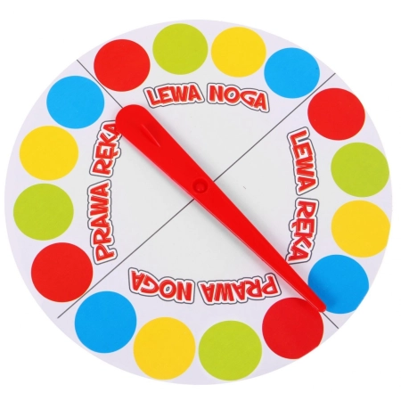 Raz na Górze Raz na Dole 2w1 dla dzieci 3+ Gra zręcznościowa + Mata z kółkami + Tarcza do losowania + Mini wersja na palce