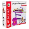 Różowy zestaw muzyczny Keyboard + Werble + Mikrofon dla dzieci 3+ Światła + Dźwięki 2 oktawy