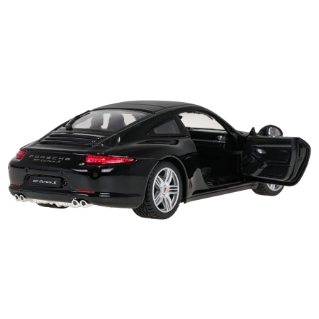 Autko Metalowe 1:24 Porsche 911 Czarne RASTAR