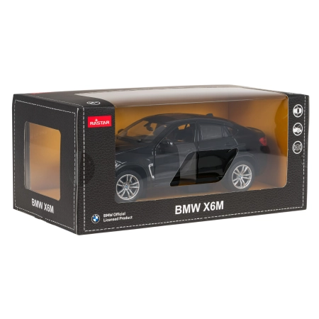 Autko Metalowe 1:24 BMW X6M Czarny RASTAR