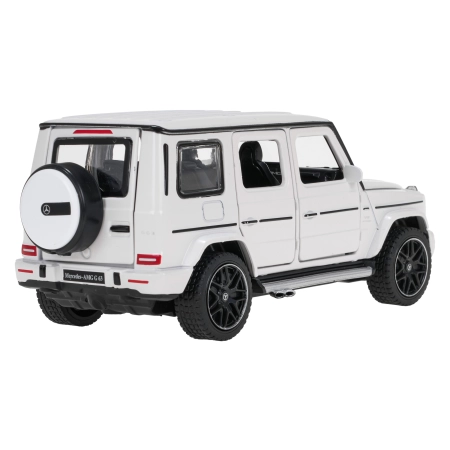 Autko Metalowe 1/32 Mercedes-Benz AMG G63 z Dźwiękiem Białe RASTAR