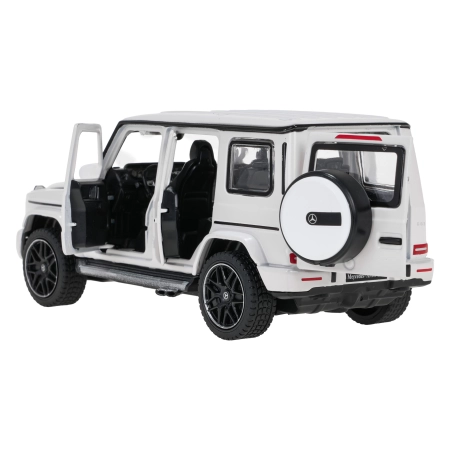 Autko Metalowe 1/32 Mercedes-Benz AMG G63 z Dźwiękiem Białe RASTAR