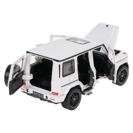 Autko Metalowe 1/32 Mercedes-Benz AMG G63 z Dźwiękiem Białe RASTAR