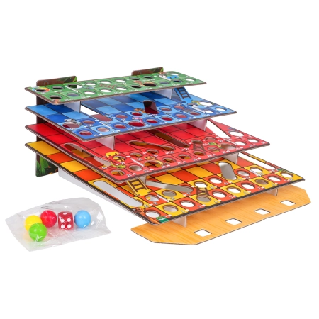 Gra Planszowa 3D Wąż Drabiny