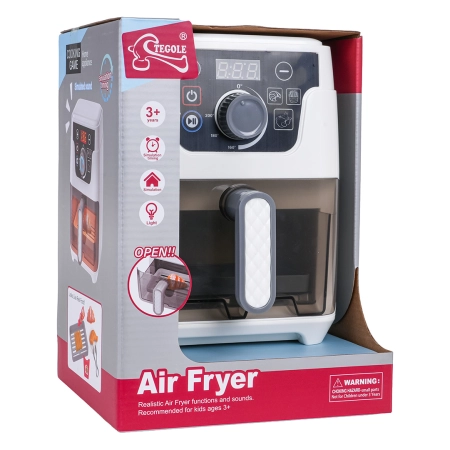Air Fryer Zabawka z Funkcją Świateł i Dźwięku + Akcesoria