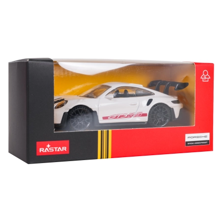 Autko Metalowe 1:43 Porsche  911 GT3 RS Białe RASTAR