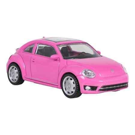 Autko Metalowe 1:43 Volkswagen Beetle Różowy RASTAR