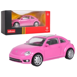 Autko Metalowe 1:43 Volkswagen Beetle Różowy RASTAR