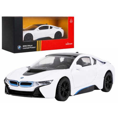Autko Metalowe 1:43 BMW i8 Biały RASTAR