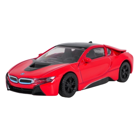 Autko Metalowe 1:43 BMW i8 Czerwone RASTAR
