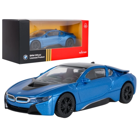 Autko Metalowe 1:43 BMW i8 Niebieskie RASTAR