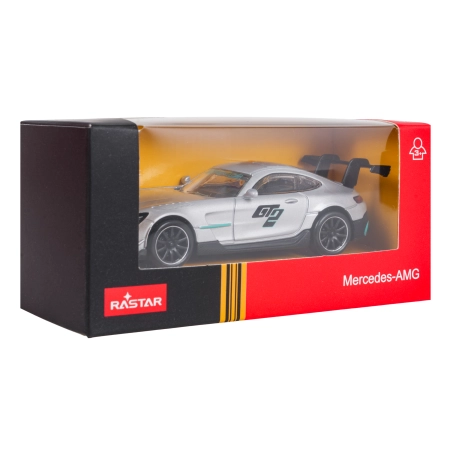Autko Metalowe 1:43 Mercedes-AMG GT2 Srebrny RASTAR