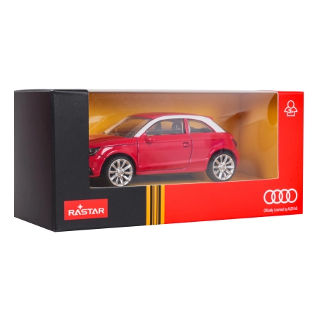 Autko Metalowe 1:43 Audi A1 Czerwony RASTAR