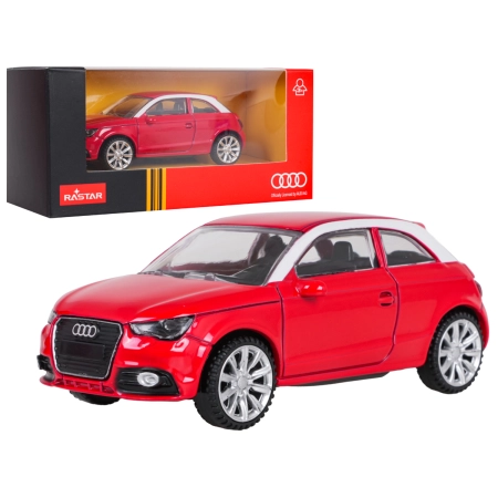 Autko Metalowe 1:43 Audi A1 Czerwony RASTAR