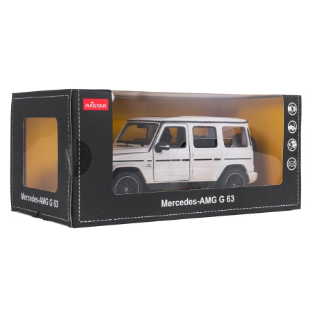 Autko Metalowe 1:24 Mercedes AMG G63 Biały RASTAR