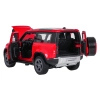 Autko Metalowe 1:24 Land Rover Defender 90 Czerwony RASTAR