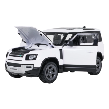 Autko Metalowe 1:24 Land Rover Defender 90 Biały RASTAR
