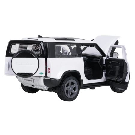 Autko Metalowe 1:24 Land Rover Defender 90 Biały RASTAR