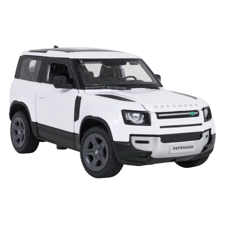 Autko Metalowe 1:24 Land Rover Defender 90 Biały RASTAR