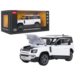 Autko Metalowe 1:24 Land Rover Defender 90 Biały RASTAR