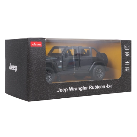 Autko Metalowe 1:32 Jeep Wrangler Rubicon Czarny RASTAR