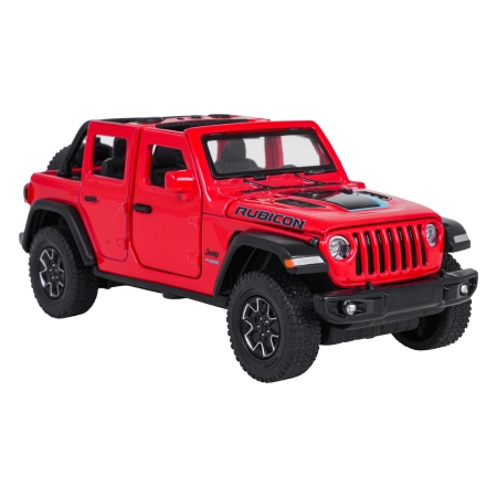Autko Metalowe 1:32 Jeep Wrangler Rubicon Czerwone RASTAR