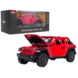 Autko Metalowe 1:32 Jeep Wrangler Rubicon Czerwone RASTAR