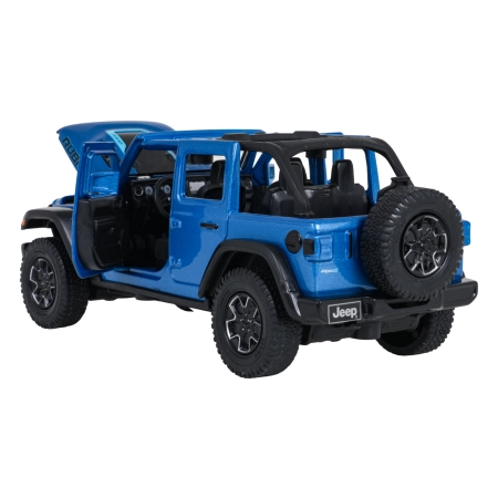 Autko Metalowe 1:32 Jeep Wrangler Rubicon Niebieski RASTAR
