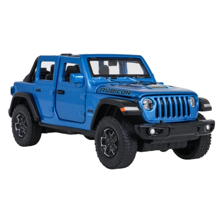 Autko Metalowe 1:32 Jeep Wrangler Rubicon Niebieski RASTAR