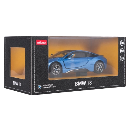 Autko Metalowe 1:24 BMW i8 Niebieski RASTAR