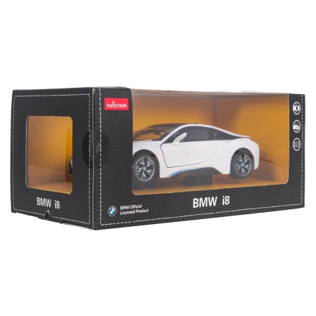 Autko Metalowe 1:24 BMW i8 Biały RASTAR
