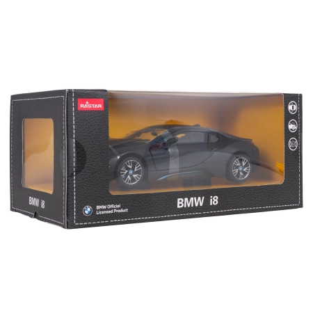 Autko Metalowe 1:24 BMW i8 Czarny RASTAR