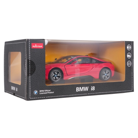 Autko Metalowe 1:24 BMW i8 Czerwony RASTAR