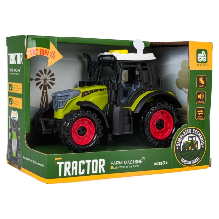 Traktor z Funkcją Świateł i Dźwięku Jasno Zielony