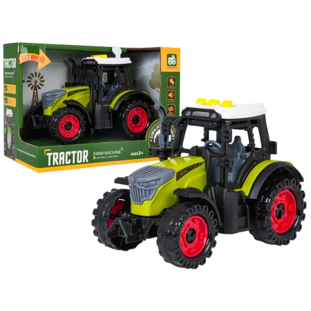 Traktor z Funkcją Świateł i Dźwięku Jasno Zielony