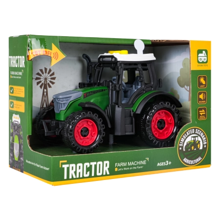 Traktor z Funkcją Świateł i Dźwięku Ciemno Zielony