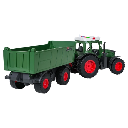 Traktor z Naczepą z Funkcją Świateł i Dźwięku