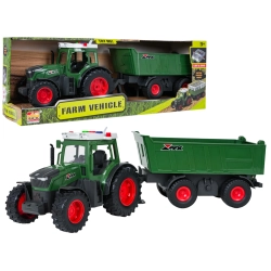 Traktor z Naczepą z Funkcją Świateł i Dźwięku