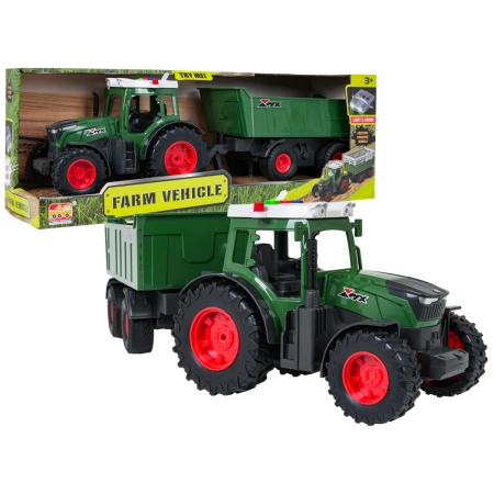 Traktor z Naczepą z Funkcją Świateł i Dźwięku