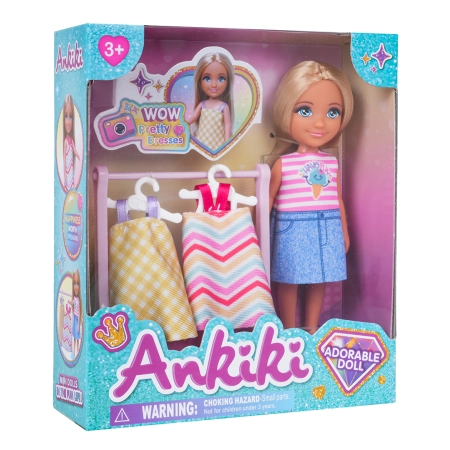 Lalka Ankiki + Garderoba