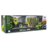 Traktor Zielony 1:24 z Pilotem Mercedes Benz + Przyczepa na Drewno z Dźwigiem