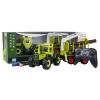 Traktor Zielony 1:24 z Pilotem Mercedes Benz + Przyczepa na Drewno z Dźwigiem